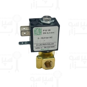 شیر برقی دو طرفه ورودی آب/ آب جوش او دی ای 220 ولت 50/60 هرتز 18 بار وایتون رزوه 1/8 اینچ