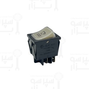 کلید کاپ وارمر با چراغ آبی سیمونلی آپیا لایف ۱۶ آمپر اورجینال