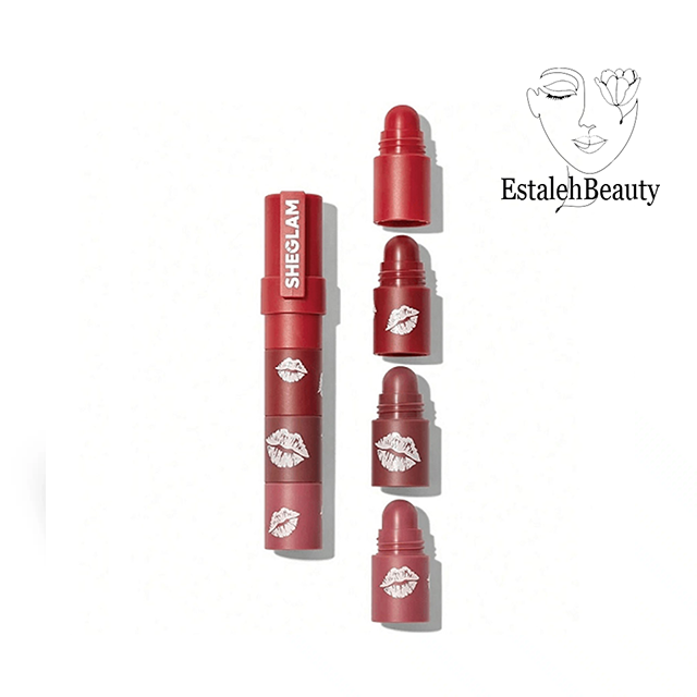 رژ لب 4عددی شیگلم مدل MEGA LIP STACKS
