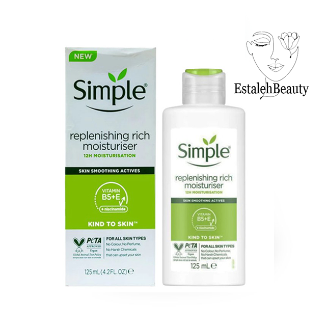 کرم آبرسان و مرطوب کننده ریچ سیمپل 125 میل Simple