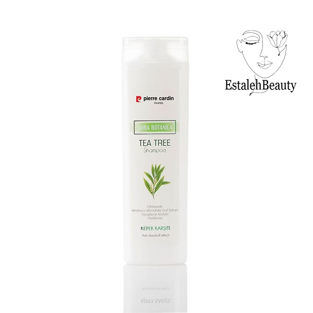 شامپو درخت چای پیرکاردین  کد 8680570459198  Pierre Cardin Aura Botanica Tea Tree Shampoo