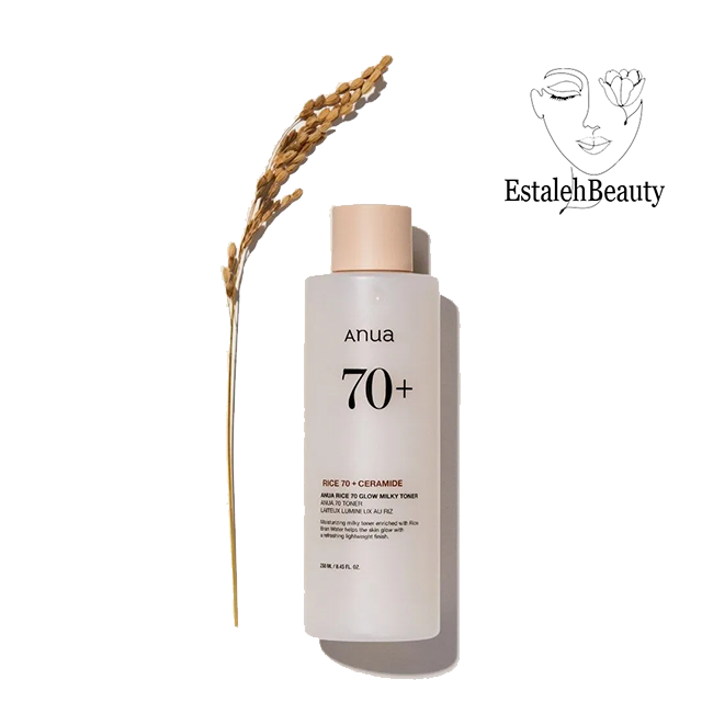 تونر روشن کننده شیری حاوی برنج و سرامید آنوا  250ml