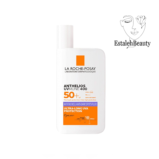 فلوئید ضد آفتاب ضد لک لاروش پوزای – SPF50 | ۵۰ میلی‌لیتر (La Roche-Posay Anthelios UVMUNE 400 Anti-Dark Spots Fluid SPF50 – 50ml)