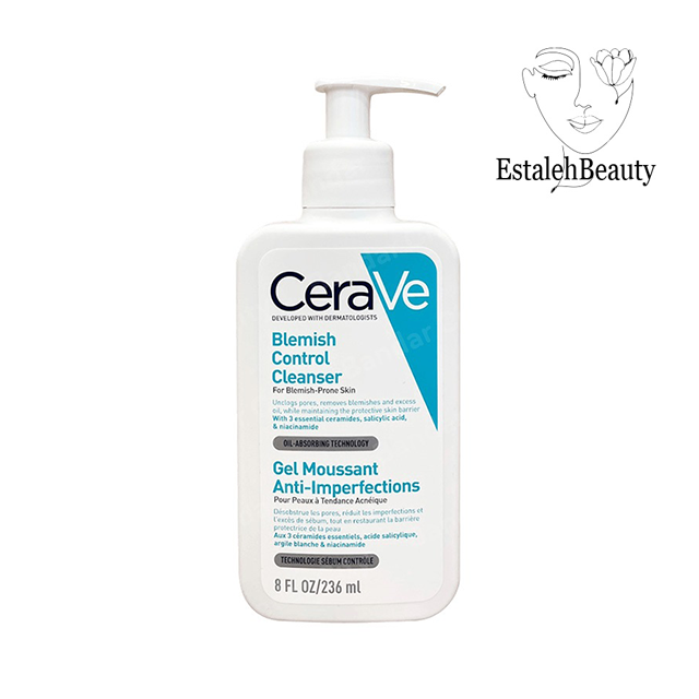 ژل شوینده ضدجوش سراوی Cerave Blemish Control Cleanser – مناسب پوست چرب و آکنه‌ای | ۲۳۶ میلی‌لیتر (Cerave Blemish Control Cleanser – 236ml)