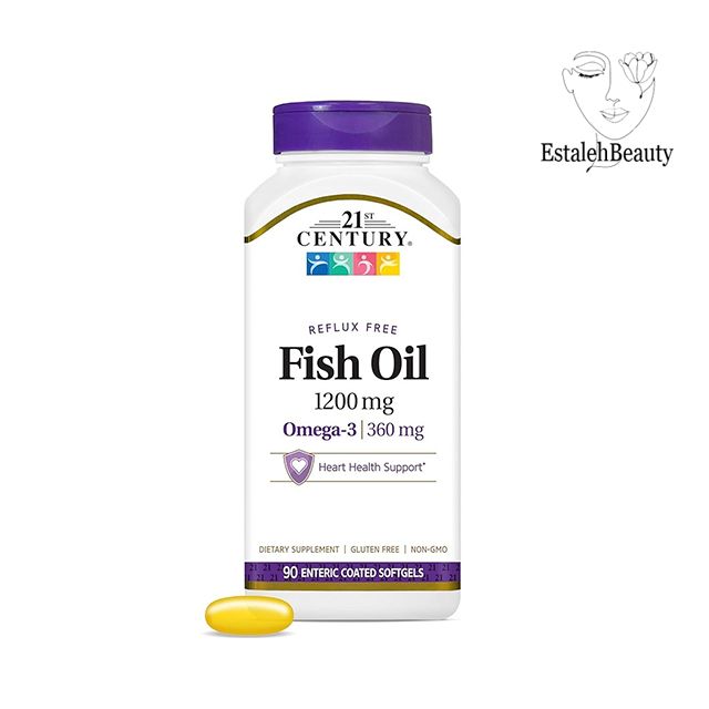 کپسول روغن ماهی بدون رفلاکس امگا ۳ قرن ۲۱ – ۹۰ عددی
