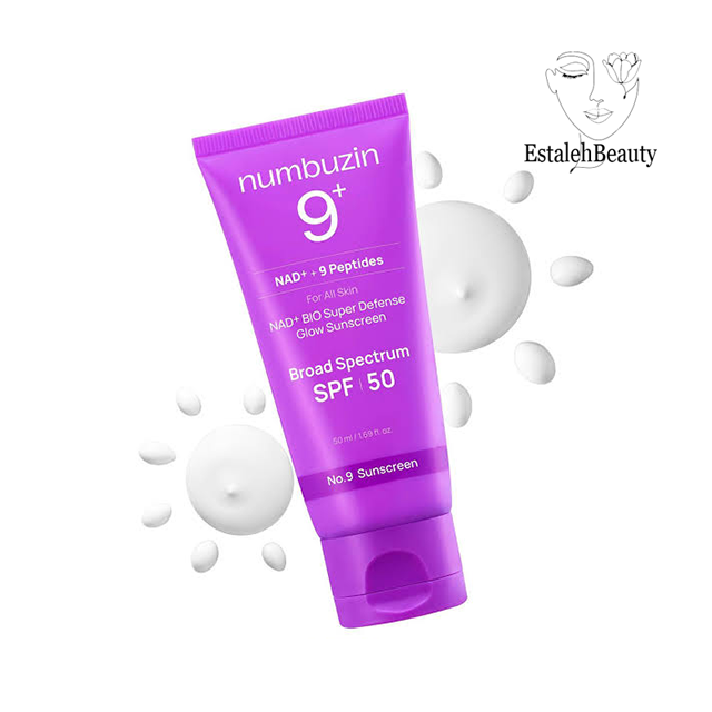 ضد آفتاب اسنس نامبوزین شماره 9 با پپتاید و NAD+ SPF50+ حجم 50 میل