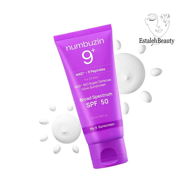 ضد آفتاب اسنس نامبوزین شماره 9 با پپتاید و NAD+ SPF50+ حجم 50 میل