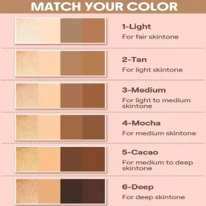 کانتور و کانسيلر 4 تيکه شيگلم-Tan