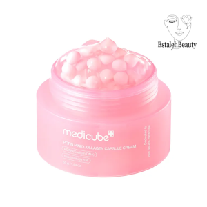 کرم کلاژن صورتی جمع‌کننده منافذ مدی‌کیوب – ۵۵ گرم