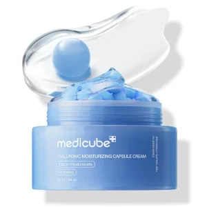 کرم کپسولی هیالورونیک اسید مدی کیوب Medicube آبرسان و مرطوب کننده پوست وزن 55 گرم
