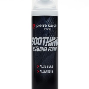 فوم و ژل اصلاح پیرکاردین کد 8680570507356  Pierre Cardin SOOTHING SHAVING FOAM ALOE VERA ALLANTOIN 200ML