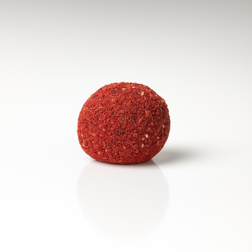 ترافل دست ساز شاهتوت با توت فرنگی اکسیر