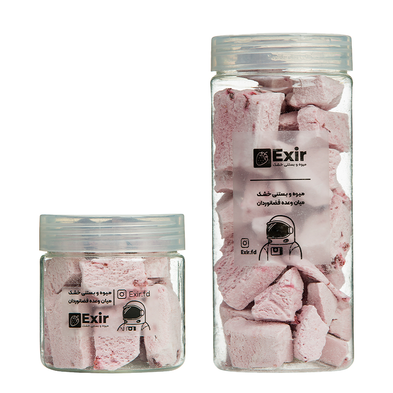 بستنی خشک آلبالو وانیل