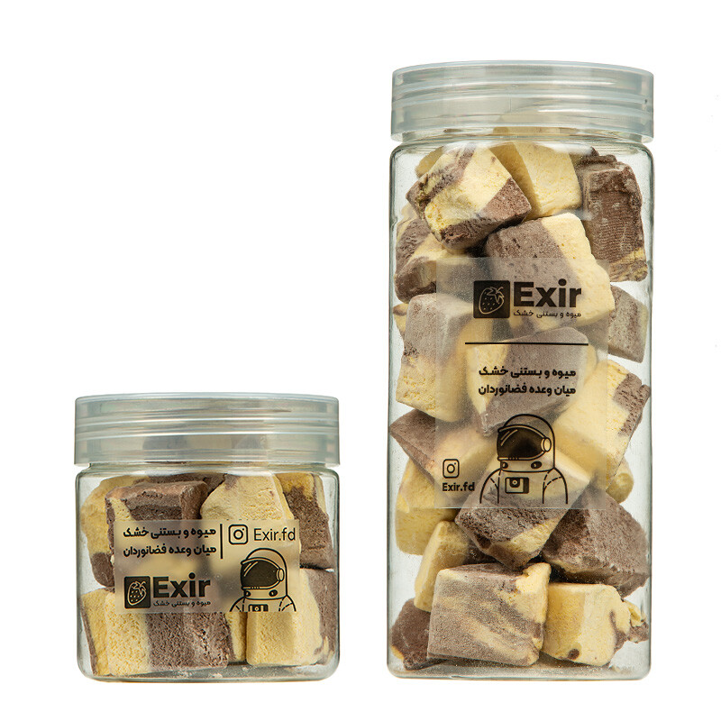 بستنی خشک موز شکلات