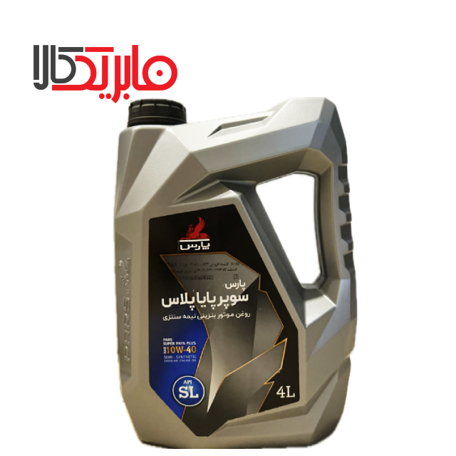 روغن موتور پارس مدل سوپر پایا  پلاس 10W40 SL حجم 4 لیتر (پلاستیکی)