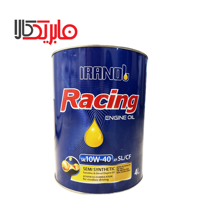 ایرانول مدل Racing 10W40 SL/CF قوطی فلزی