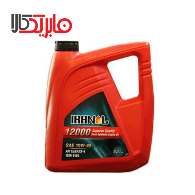 روغن موتور 12000 ایرانول 10W40 SJ حجم 3.5 لیتر