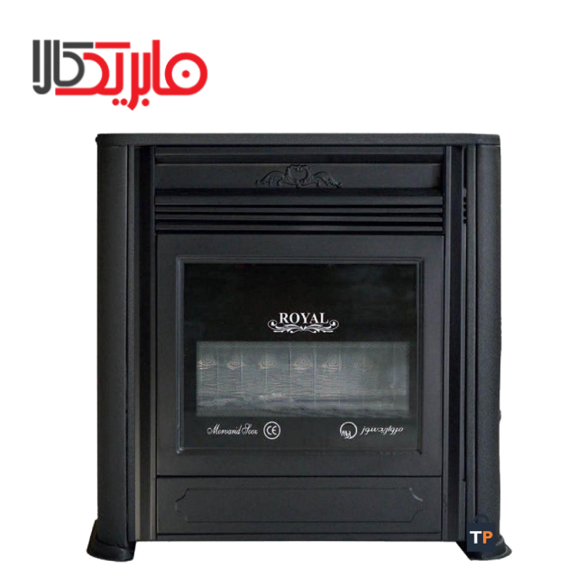 بخاری گازی 9000  مراورید سوز طرح شومینه رویال