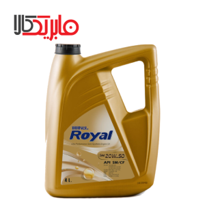 روغن موتور ایرانول مدل رویال 20W50 SM/CF حجم 4 لیتر