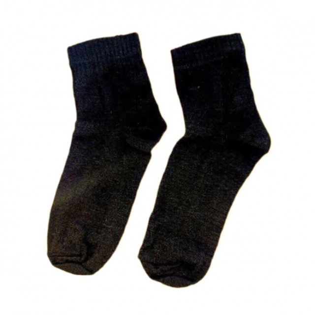 جوراب پشمی مرینوس ساق کوتاه (مشکی)
