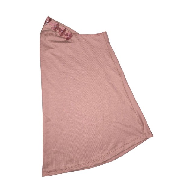 مقنعه نقابدار لبه تلی ریون دخترانه ثنا (کد M_706)