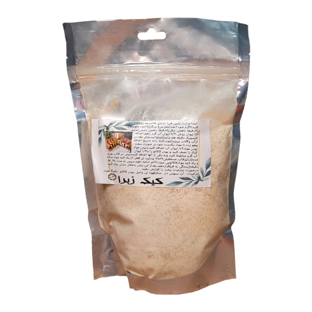 پودر کیک زبرا سبوس دار غدیر (500 گرم)