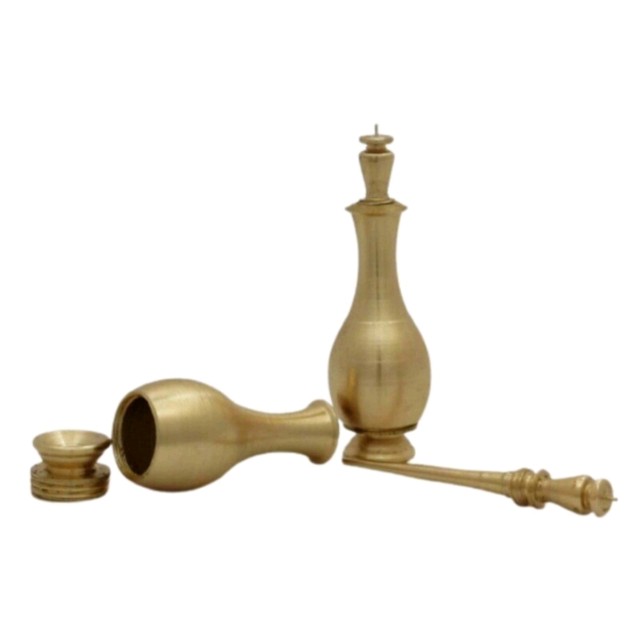 سرمه دان برنجی کوچک