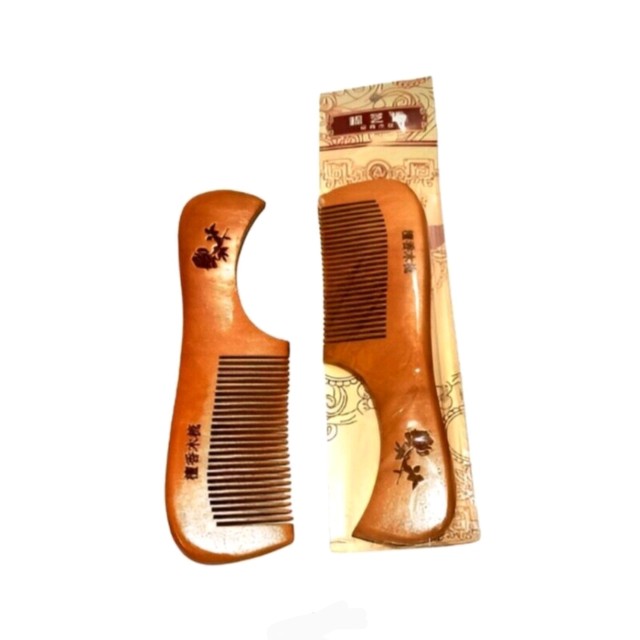 شانه چوبی سنتی (دندانه ریز دسته دار)