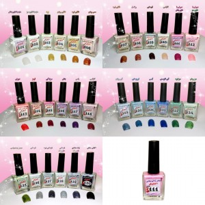 لاک نمازی اکلیلی نیکا (سفید با شاین بنفش کد 101)