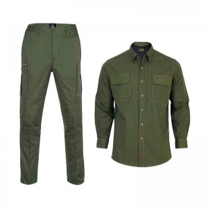 ست پیراهن و شلوار مردانه تاکتیکال s313 کساء (سبز)