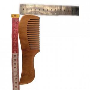 شانه چوبی سنتی (دندانه درشت دسته دار)