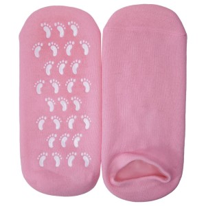 جوراب سیلیکونی صورتی کم رنگ