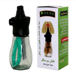 قلیان سبز شیشه ای سالار