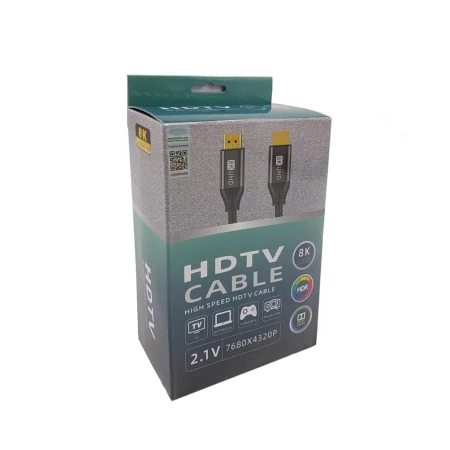 کابل HDMI 8K با کیفیت بالا برای تجربه بی‌نظیر تصویر و صدا- 5 متری ا فلاح نت