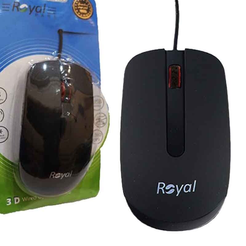 موس سیمی ارگونومیک رویال مدل M261 با حسگر نوری دقیق ا فلاح نت