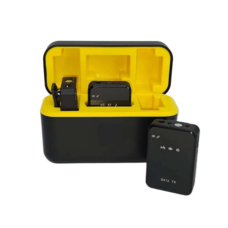 میکروفون یقه‌ای بی‌سیم مدل SX12، مناسب برای درگاه‌های Type-C وLightning ا فلاح نت