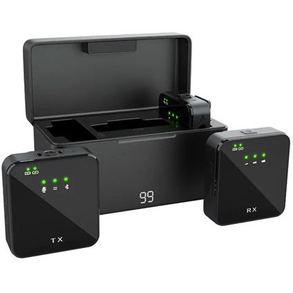 میکروفون یقه‌ای بی‌سیم دو کاربره مدل SX63 با کیفیت صدای حرفه‌ای و نویز کنسلینگ ا فلاح نت