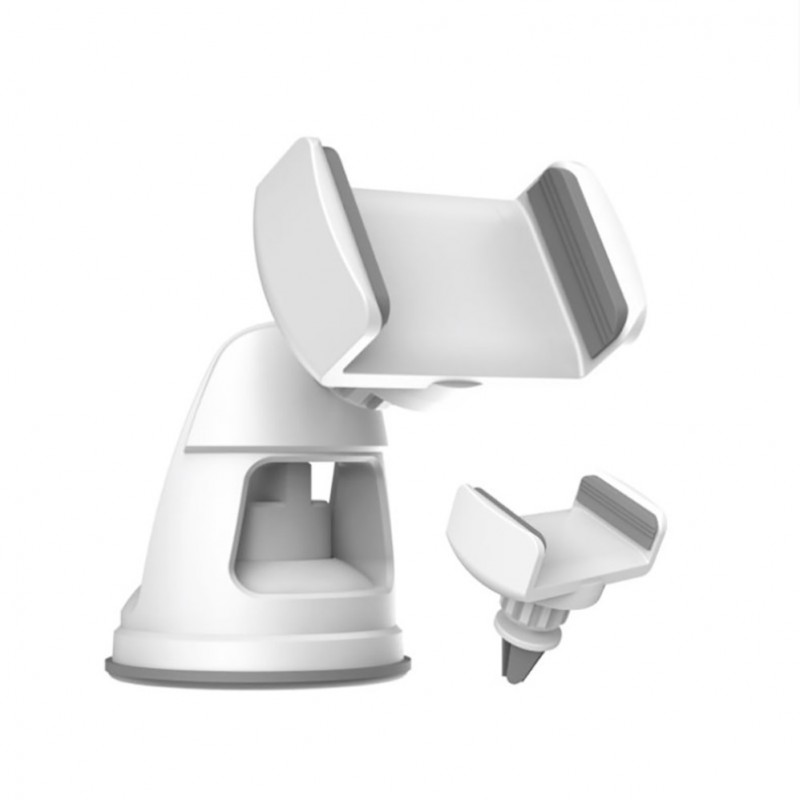 پایه نگهدارنده گوشی بایل دوکاره خودرو مدل K532 - مناسب برای نصب بر روی دریچه کولر و داشبورد ا فلاح نت