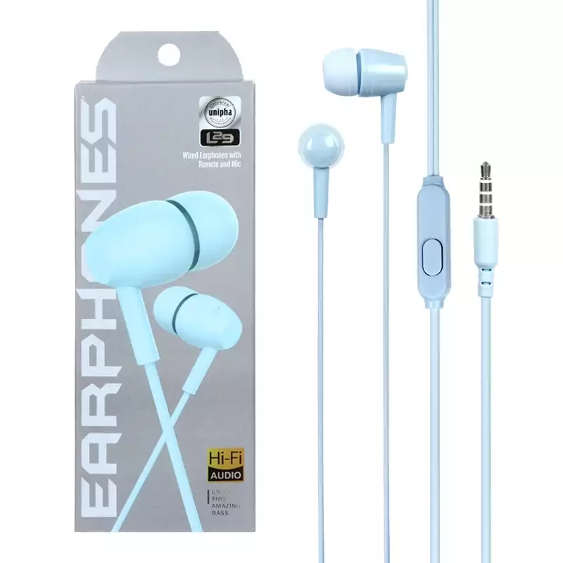 هندزفری سیمی MMS مدل L29 با کیفیت صدای شفاف و طراحی ارگونومیک- با رنگهای متنوع سفید، مشکی و آبی ا فلاح نت