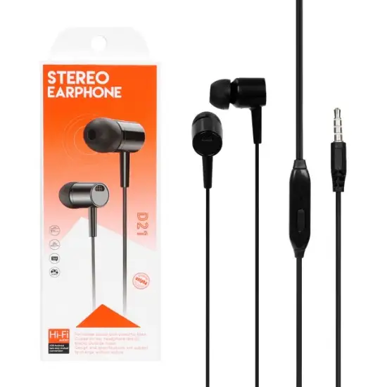 هندزفری سیمی استریو مدل D21-DST با کیفیت صدای عالی و طراحی ارگونومیک ا فلاح نت