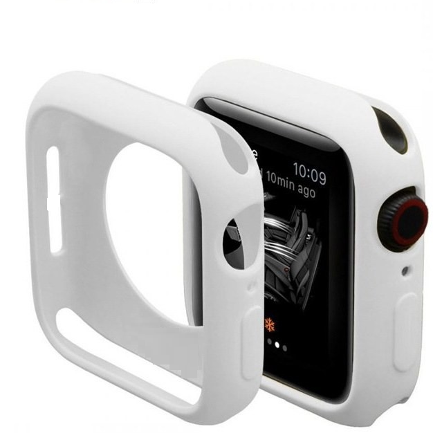 کاور سیلیکونی محافظ اپل واچ سری 45 میلی‌متری با طراحی دقیق و سبک- سفید ا فلاح نت