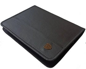 کیف کلاسوری طرح چرم مشکی FREE SIZE برای تبلت 8 اینچی ا فلاح نت