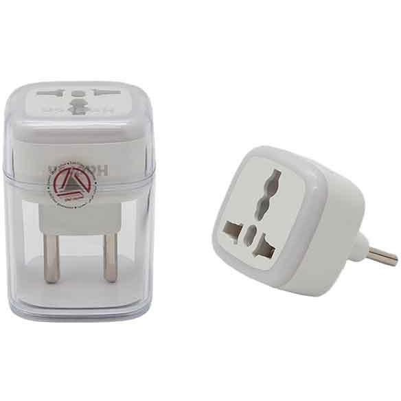 مبدل دوشاخه برق هادرون مدل A10 با کیفیت ساخت بالا و طراحی کاربردی- مناسب سفر و استفاده روزمره ا فلاح نت