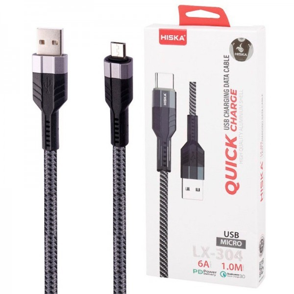 کابل USB به MicroUSB هیسکا مدل LX-304 با کیفیت بالا و طول 1 متر ا فلاح نت