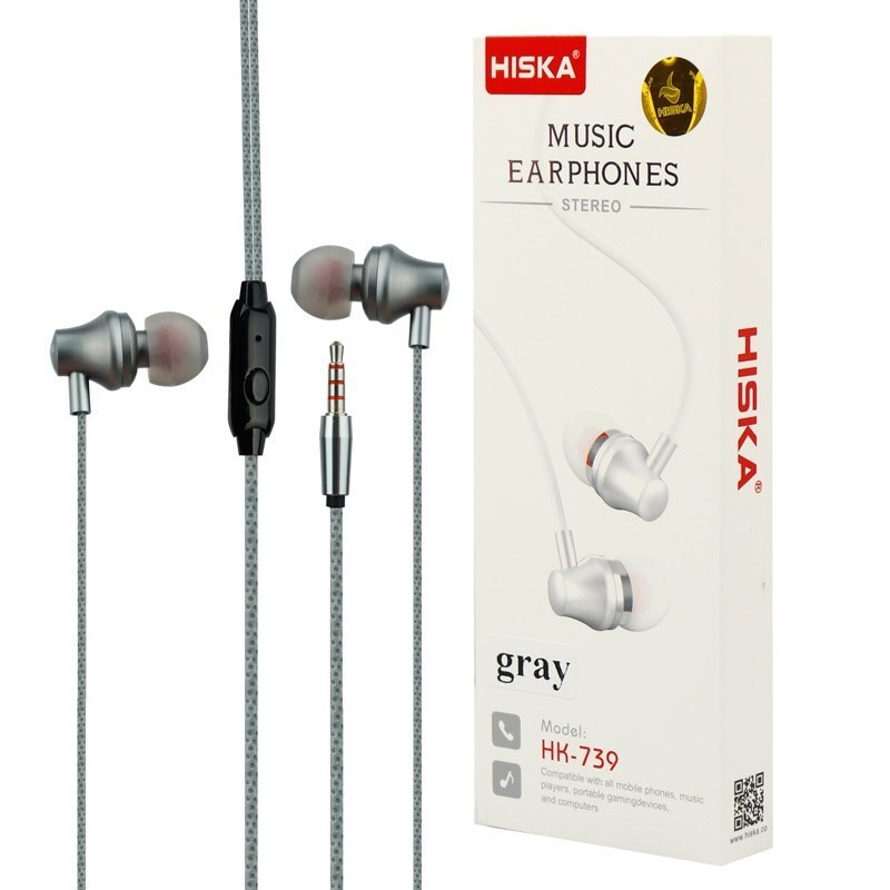 هندزفری سیمی HISKA مدل HK-739 با صدای شفاف و طراحی ارگونومیک ا فلاح نت