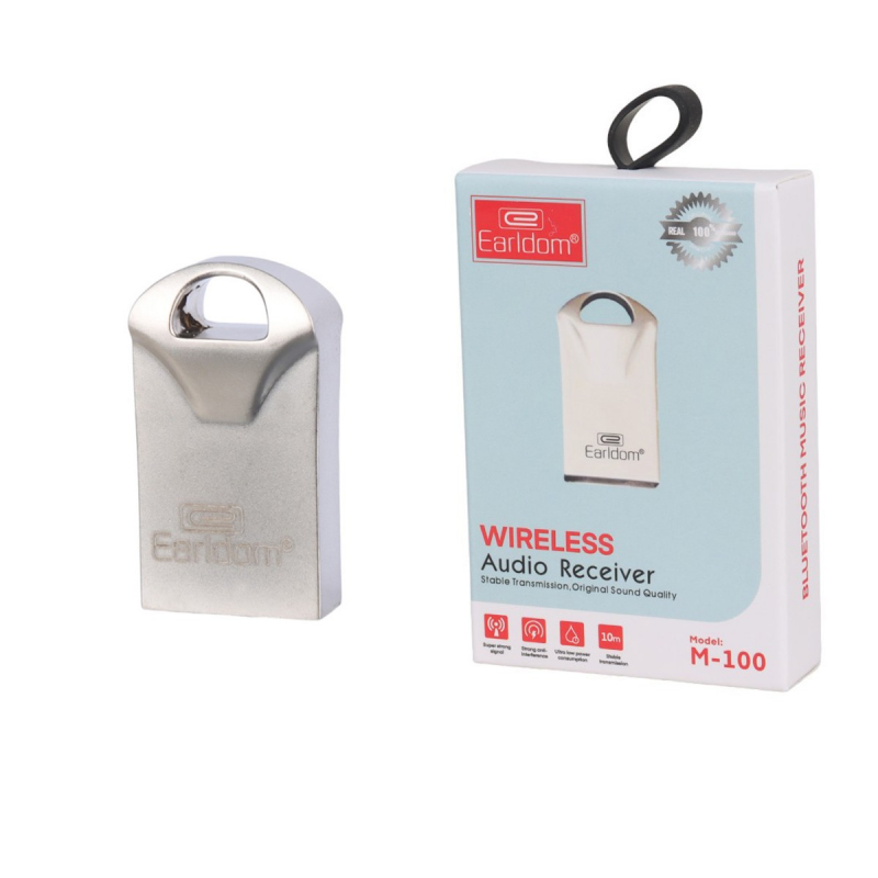 دانگل بلوتوث خودرو Earldom مدل M-100 با اتصال جک 3.5 میلی‌متری و بلوتوث5.0 ا فلاح نت