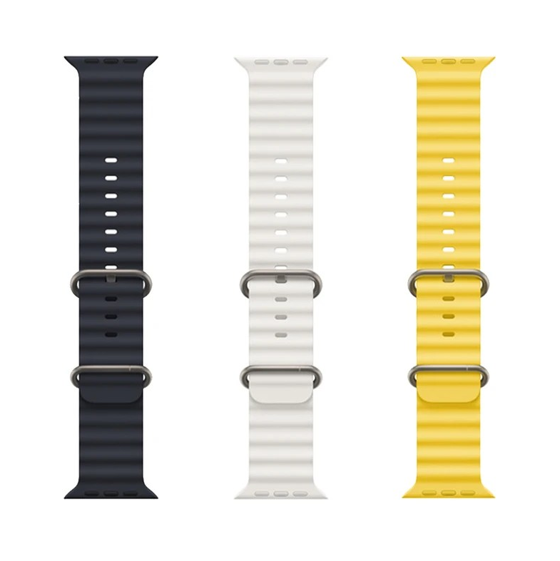 بند سیلیکونی مقاوم و راحت مخصوص اپل واچ با سایزهای 42، 44، 45 و 49 میلی‌متر ا فلاح نت