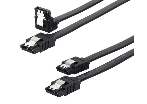 کابل دیتا SATA 3 مدل 12CF1، سرعت 6Gb/s، طول 50 سانتی‌متر – پک 2 عددی ا فلاح نت