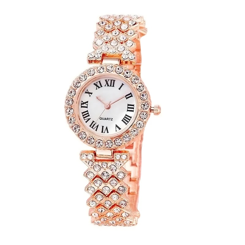 ساعت زنانه رزگلد 30 میلی‌متری – دستبندی نگین‌دار، کژوال و لوکس ا فلاح نت