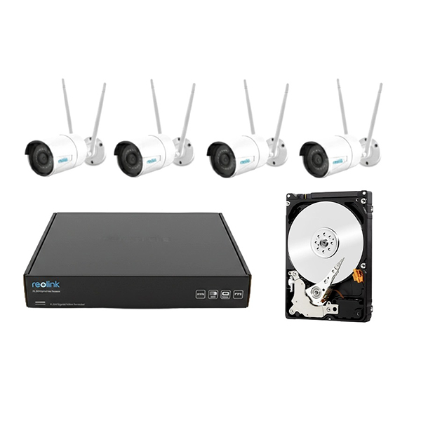 سیستم نظارتی بی‌سیم 4 کانال Reolink RLN4-210W به همراه NVR چهار کاناله ا فلاح نت